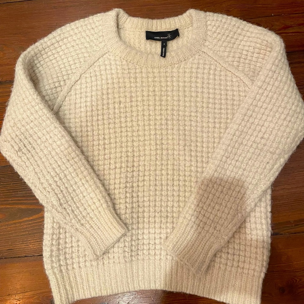 Isabel Marant cream alpaca knit sweater